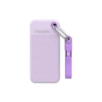 Obrázek VERBATIM externí SSD 2 TB Pocket SSD, USB- C, Fialová