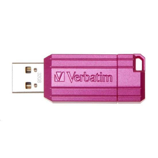 Obrázek VERBATIM Flash Disk 32 GB Hi- Speed Store 'n' Go, Pinstripe, USB 2.0, Hot růžová