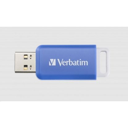 Obrázek VERBATIM Flash Disk 64 GB DataBar USB 2.0 Drive, modrá