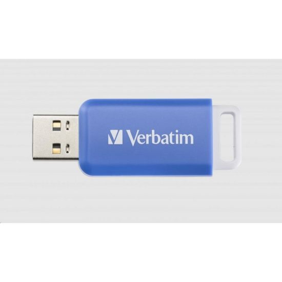 Obrázek VERBATIM Flash Disk 64 GB DataBar USB 2.0 Drive, modrá