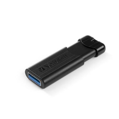 Obrázek VERBATIM Flash Disk PinStripe USB 3.0, 16 GB - černá