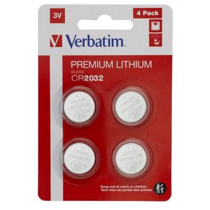 Obrázek VERBATIM Lithium baterie CR2032 3V 4ks v balení