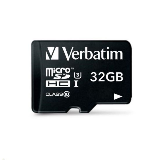 Obrázek VERBATIM MicroSDHC karta 32 GB Pro, U3 + adaptér