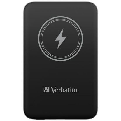 Obrázek VERBATIM Powerbanka Charge 'n' Go, Magnetická, 10000 mAh, USB- C, Černá