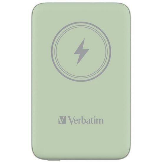 Obrázek VERBATIM Powerbanka Charge 'n' Go, Magnetická, 10000 mAh, USB- C, Zelená