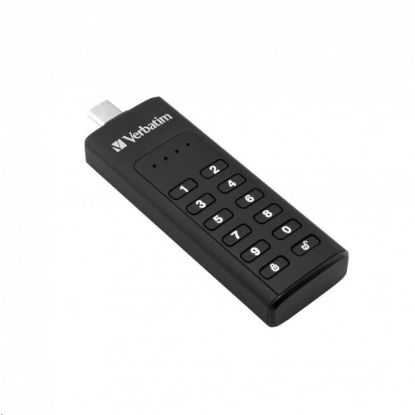 Obrázek VERBATIM USB C 3.1 Drive 128 GB - Keypad Secure (R: 160/ W: 150 MB/ s) GDP R