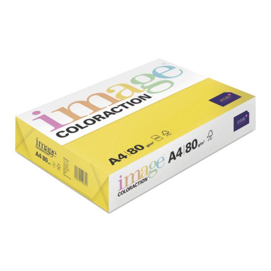 Obrázek Antalis Papír Image Coloraction Sevilla - sytá žlutá (IG50) A4 (80g/ 500ks)