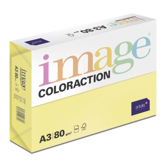 Obrázek Antalis Papír Image Coloraction Canary - středně žlutá (CY39) A3 (80g/ 500ks)