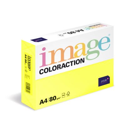 Obrázek Antalis Papír Image Coloraction Canary - středně žlutá (CY39) A4 (80g/ 100ks)
