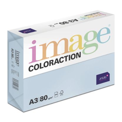 Obrázek Antalis Papír Image Coloraction Iceberg - ledově modrá (OBL70) A3 (80g/ 500ks)