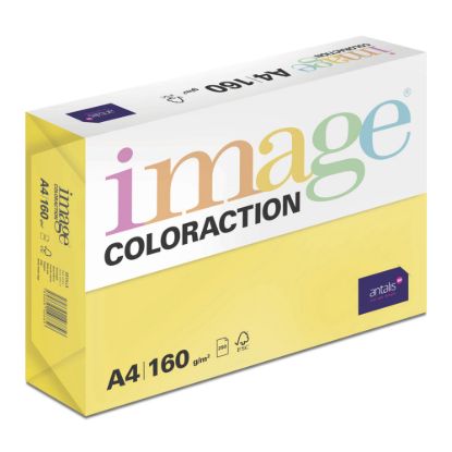 Obrázek Antalis Papír Image Coloraction Sevilla - sytá žlutá (IG50) A4 (160g/ 250ks)