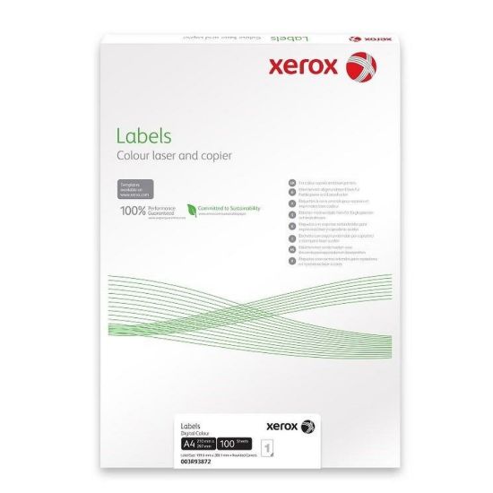 Obrázek Xerox Papír štítky - barevný digitální tisk - Colotech SuperGloss (100 listů, A4)