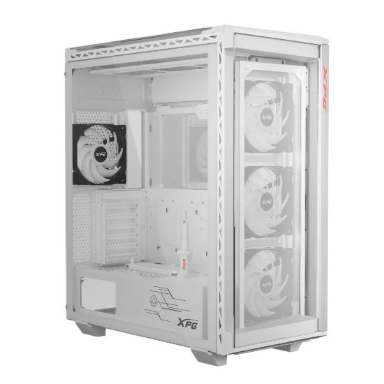 Obrázek ADATA XPG case BATTLECRUISER II Mid- Tower, bez zdroje, 4x 120mm ARGB Fan, Bílá