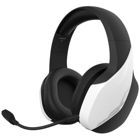 Obrázek Zalman headset ZM- HPS700 W / herní / náhlavní / bezdrátový / 50mm měniče / 3, 5mm jack / bíločerná