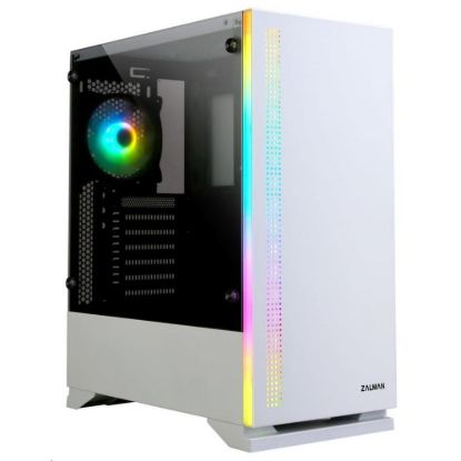 Obrázek ZALMAN skříň S5 White, ATX bez zdroje , RGB