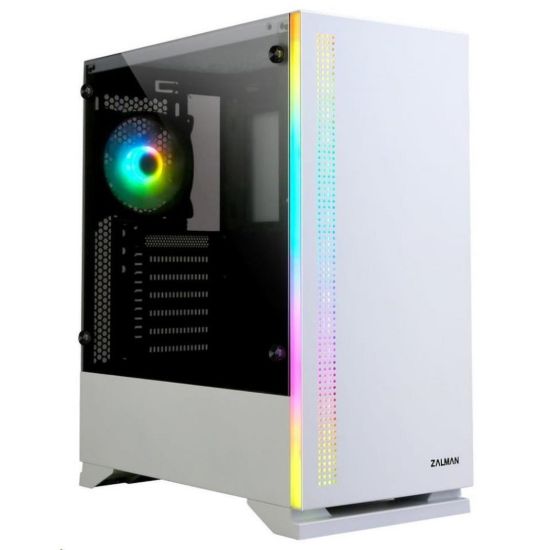 Obrázek ZALMAN skříň S5 White, ATX bez zdroje , RGB