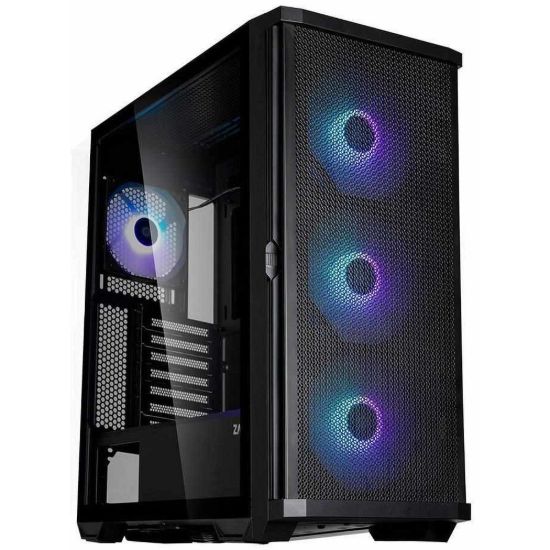 Obrázek Zalman skříň Z10 Plus / ATX / 4x ARGB fan / 2xUSB 3.0 / USB- C / mesh panel / tvrzené sklo