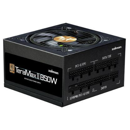 Obrázek ZALMAN zdroj TeraMax II, 850 W, 120mm, 80Plus Gold, Plně Modulární, ATX 3.0, černá