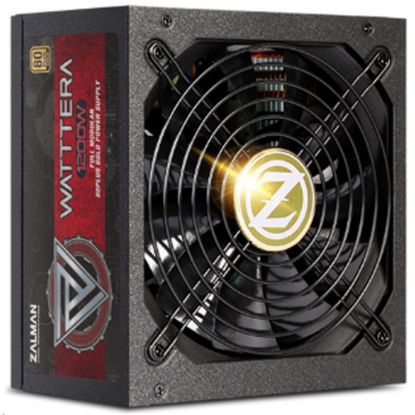 Obrázek ZALMAN zdroj WATTTERA ZM1200- EBTII - 1200 W 80+ Gold, 13, 5cm fan, modular