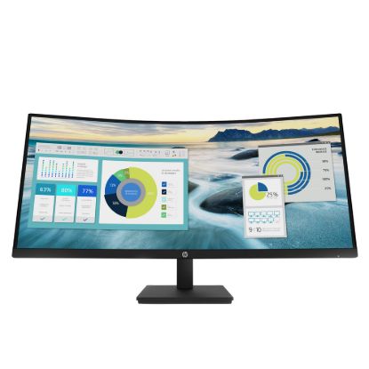Obrázek HP LCD P34hc 34" Wide VA (3440 x 1440, 5 ms, 250 nits, 3500: 1, DP, HDMI, USB- C(DP, 65 W out), USB 3.2 4x, 3 w Repro