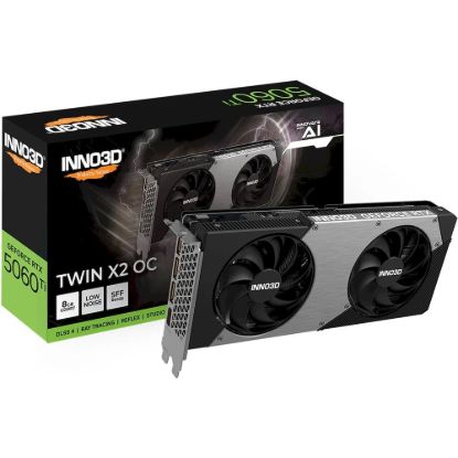 Obrázek VGA INNO3D NVIDIA GEFORCE RTX 5060 Ti 8GB TWIN X2 OC