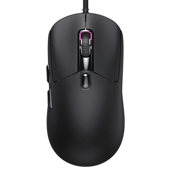 Obrázek COUGAR herní myš drátová MINOS NEO BLACK, 6 tl., čip PixArt 3327, 6000dpi, 220 IPS, 63g, USB-A, Ultraflex kabel 1.8m