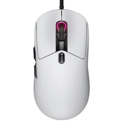 Obrázek COUGAR herní myš drátová MINOS NEO WHITE, 6 tl., čip PixArt 3327, 6000dpi, 220 IPS, 63g, USB-A, Ultraflex kabel 1.8m