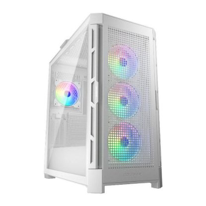 Obrázek COUGAR PC skříň DUOFACE Pro RGB White Mid Tower TG & Airflow Front Panel 4 x ARGB Fans TG Left Panel