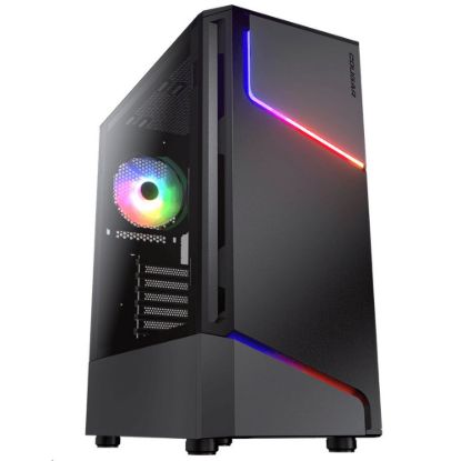 Obrázek COUGAR PC skříň MX360 Mid Tower Tempered glass cover 120mm fan
