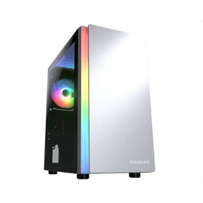 Obrázek COUGAR PC skříň Purity RGB White Mini Tower TG Front Panel ARGB strip / 1 x ARGB Fan / 3mm TG Left Panel