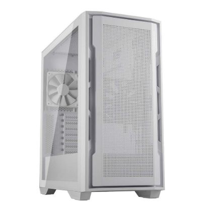Obrázek COUGAR PC skříň UNIFACE White Mid Tower Mesh Front Panel 2 x ARGB Fans TG Left Panel