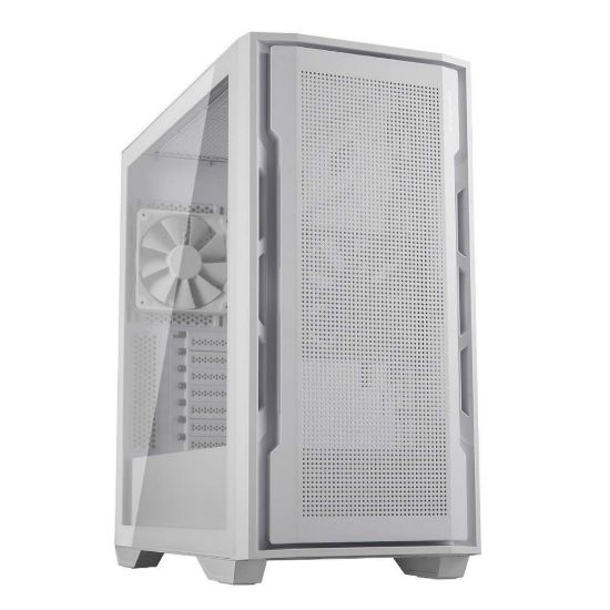 Obrázek COUGAR PC skříň UNIFACE White Mid Tower Mesh Front Panel 2 x ARGB Fans TG Left Panel