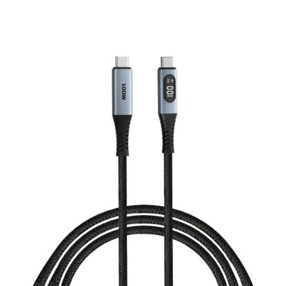 Obrázek VERBATIM Kabel USB- C Sync & Charge, 100 W, s displejem, 120cm