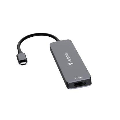 Obrázek VERBATIM Dokovací stanice USB- C, 6v1, HDMI, USB- C PD, USB 3.0, USB 2.0, SD a microSD, šedá