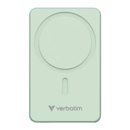 Obrázek VERBATIM Powerbanka Charge 'n' Go Essentials, Magnetická, 5000 mAh, USB- C, Zelená