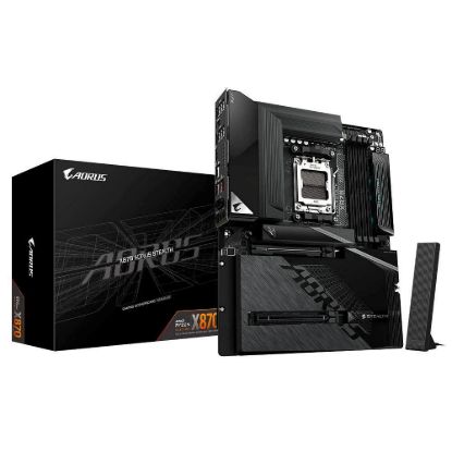 Obrázek GIGABYTE MB Sc AM5 X870 AORUS STEALTH, AMD X870, 4xDDR5, 1xHDMI, 2xUSB4, WiFi